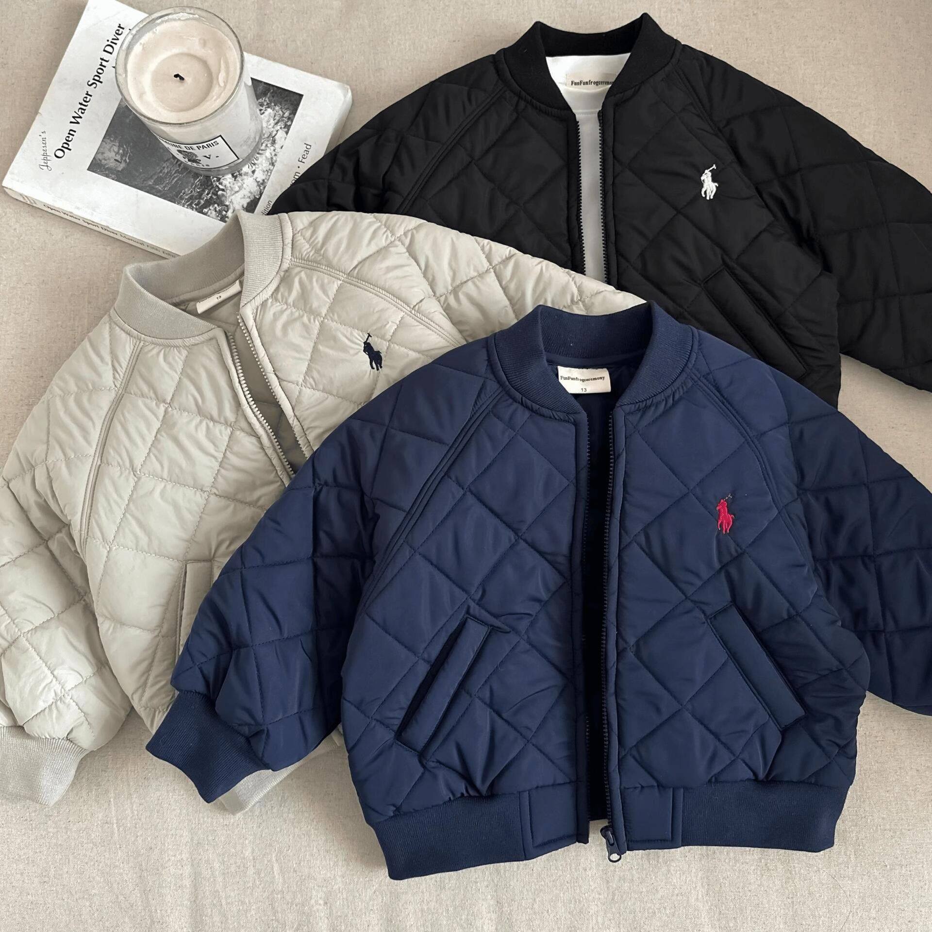 小布熊儿童棉服25秋冬新款男女童刺绣潮牌外套宝宝帅气棒球服棉衣,童装/婴儿装/亲子装,棉袄/棉服,淘宝优惠券,粉丝福利购,淘宝优惠卷