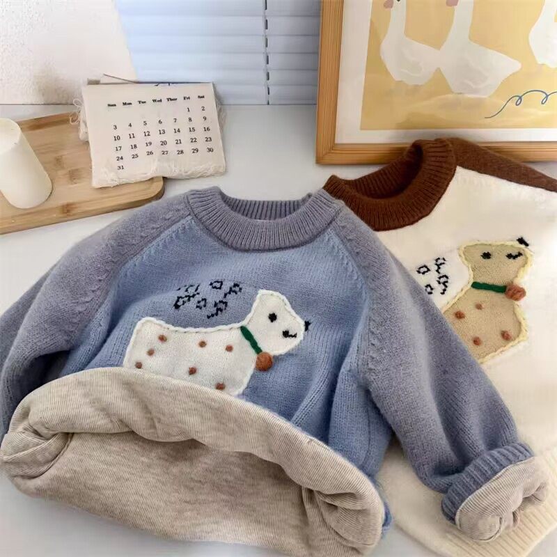 儿童加厚毛衣新款冬季男童洋气套头衫中小童保暖卡通针织衫潮跨境,童装/婴儿装/亲子装,毛衣/针织衫,淘宝优惠券,粉丝福利购,淘宝优惠卷