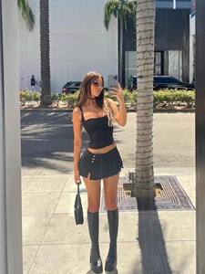 iamgia欧美性感辣妹 时尚百搭百褶裙显瘦高腰