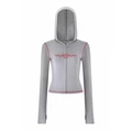 Gray Jacket with Red Letters