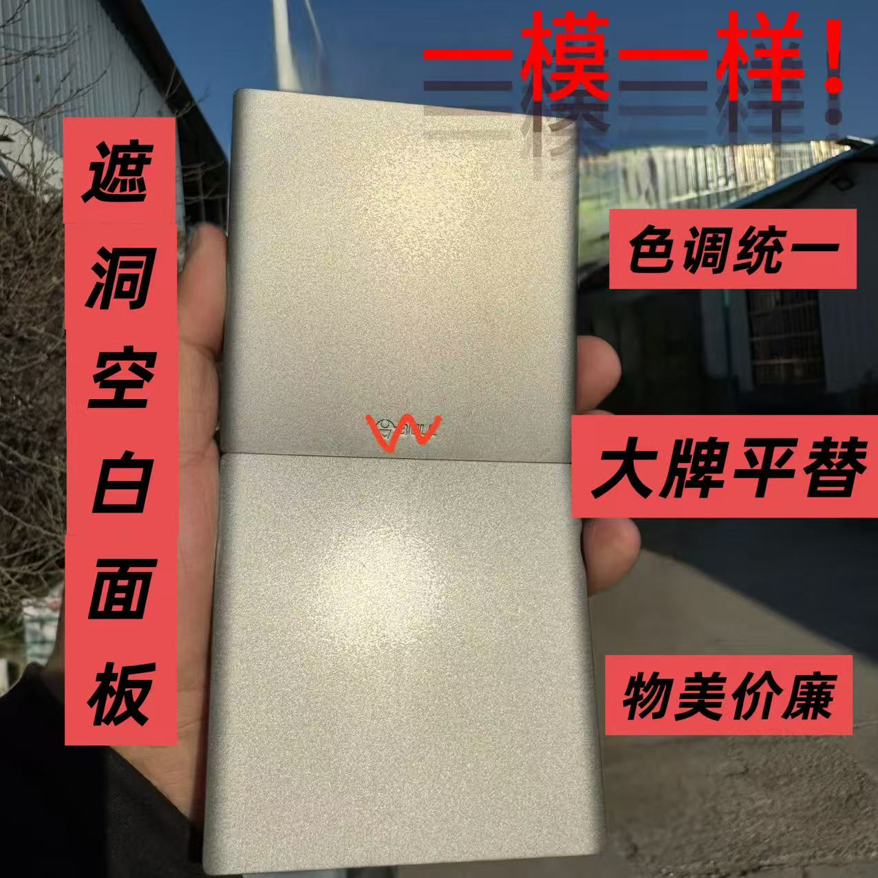 公牛同款空白面板带螺丝堵孔图片