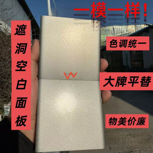 公牛同款空白面板带螺丝堵孔
