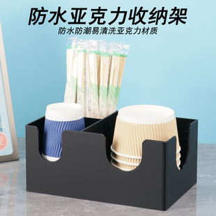 一次性纸碗筷子筒收纳盒地摊火锅纸巾杯子碗筷勺外卖打包餐盒商用