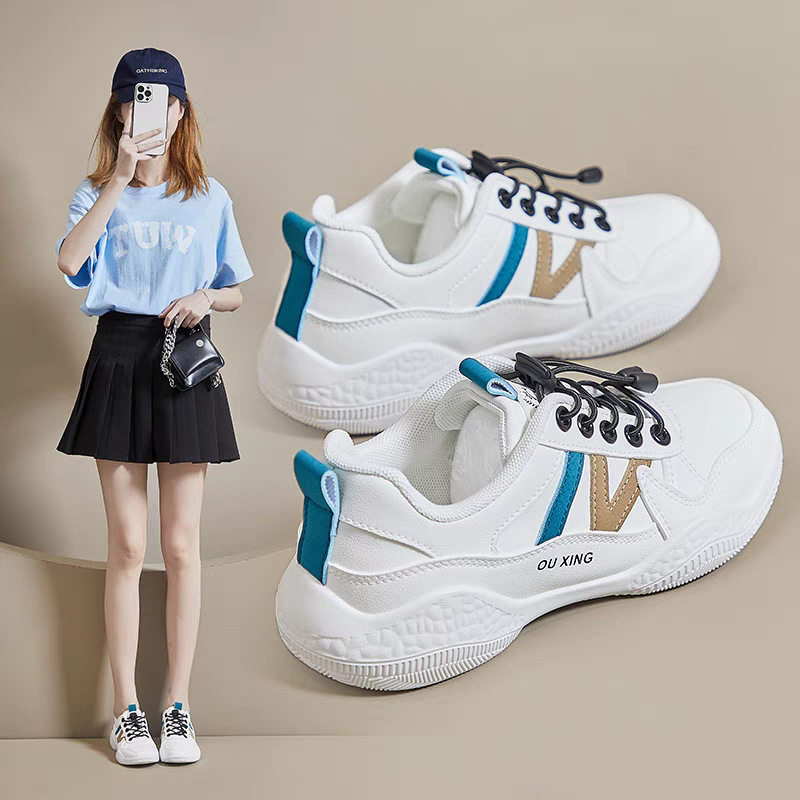 耐磨女生小白鞋学生女鞋2026年新款高中生休闲运动鞋百搭平底