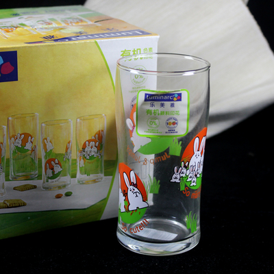 乐美雅印花玻璃杯240ml