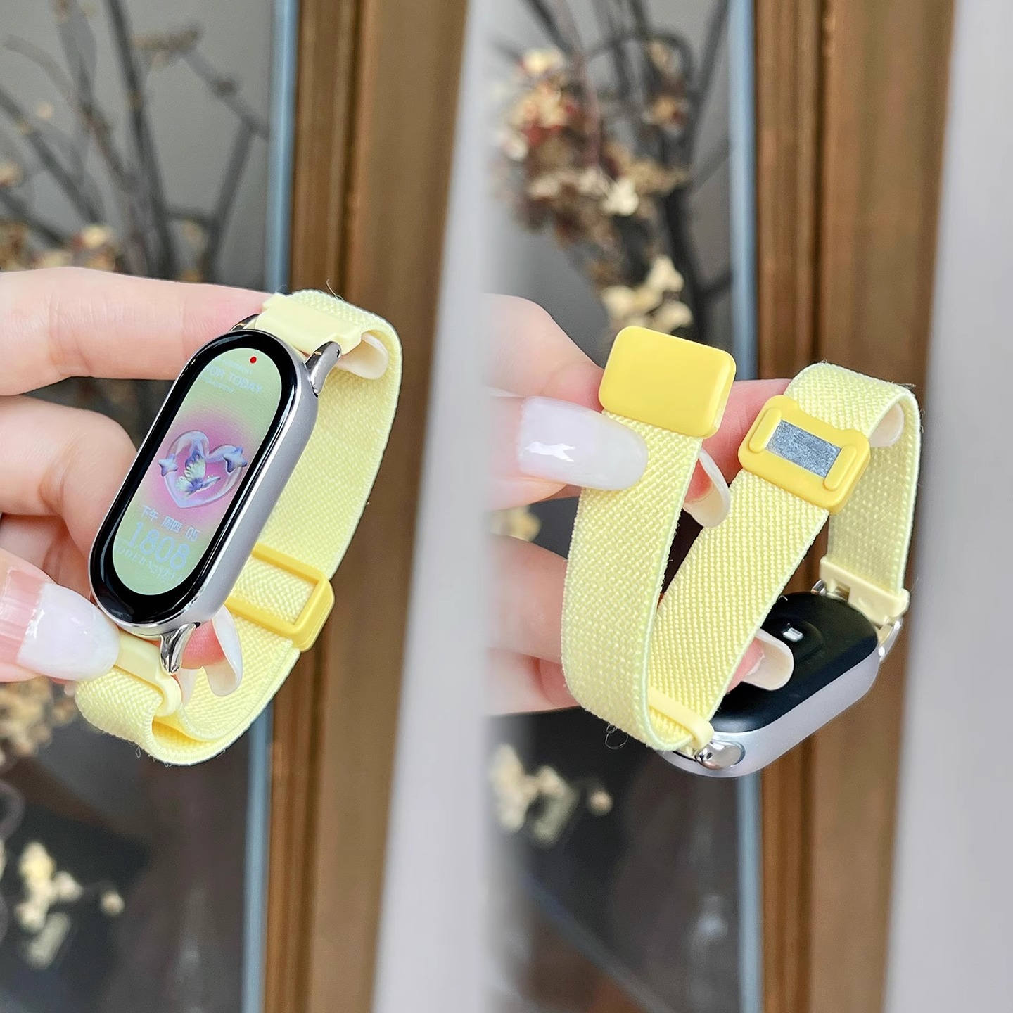 适用小米手环10/9表带编织7尼龙5磁吸NFC版腕带XIAO MI band8