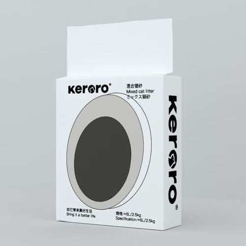 可噜噜(keroro)混合猫砂整箱4包20斤5斤膨润土豆腐砂低尘除臭吸臭