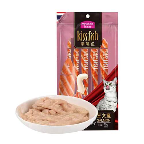 麦富迪(Myfoodie)亲嘴鱼猫条猫咪零食肉条猫湿粮流质补水成猫幼猫