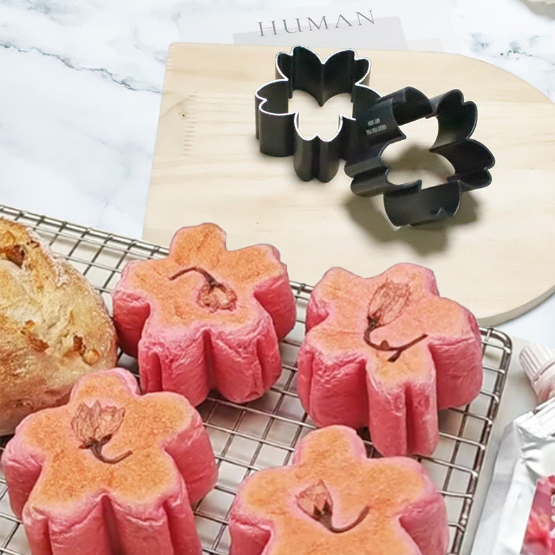樱花造型吐司模具不沾花型家用面包模不粘慕斯圈