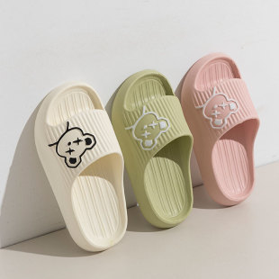 小孩宝宝室内家居软底防滑浴室凉拖 2024新款 可爱亲子拖鞋 女童夏季