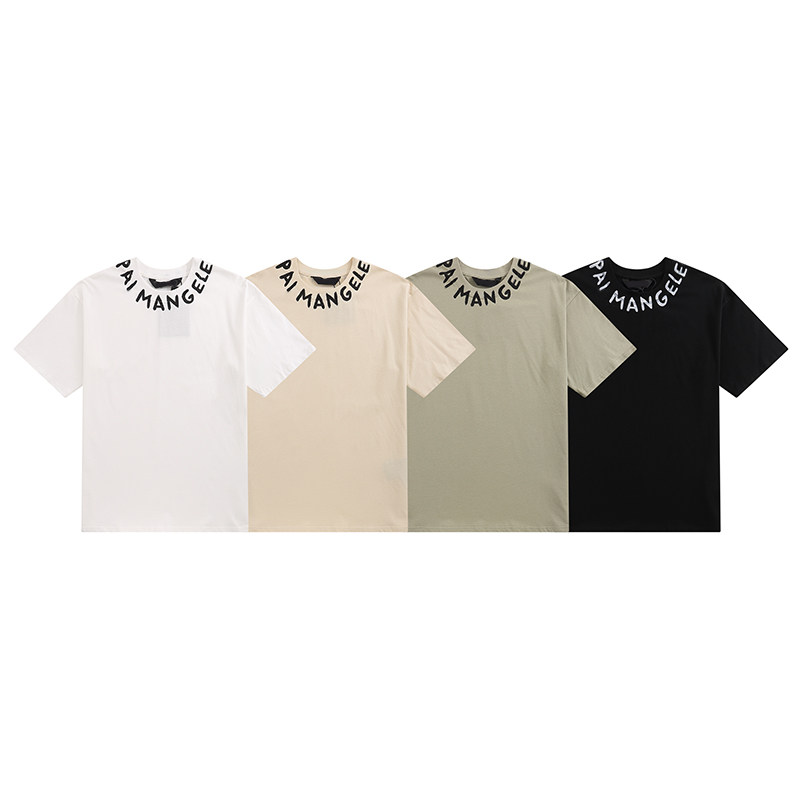 palm棕榈天使angel潮牌情侣装印字母圆领短袖t恤上衣百搭男女同款