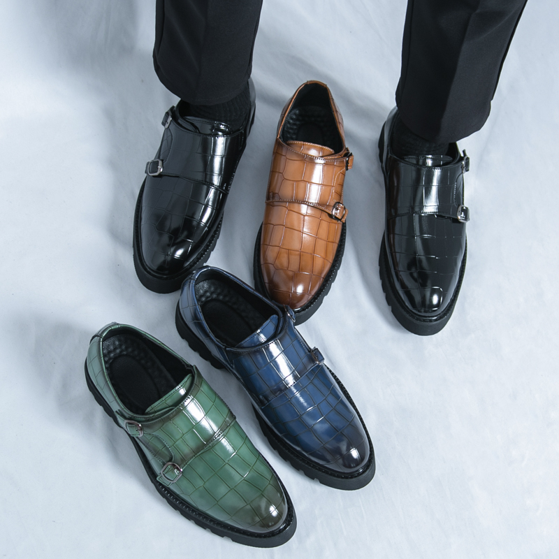 38-46大码厚底男士皮鞋休闲鞋