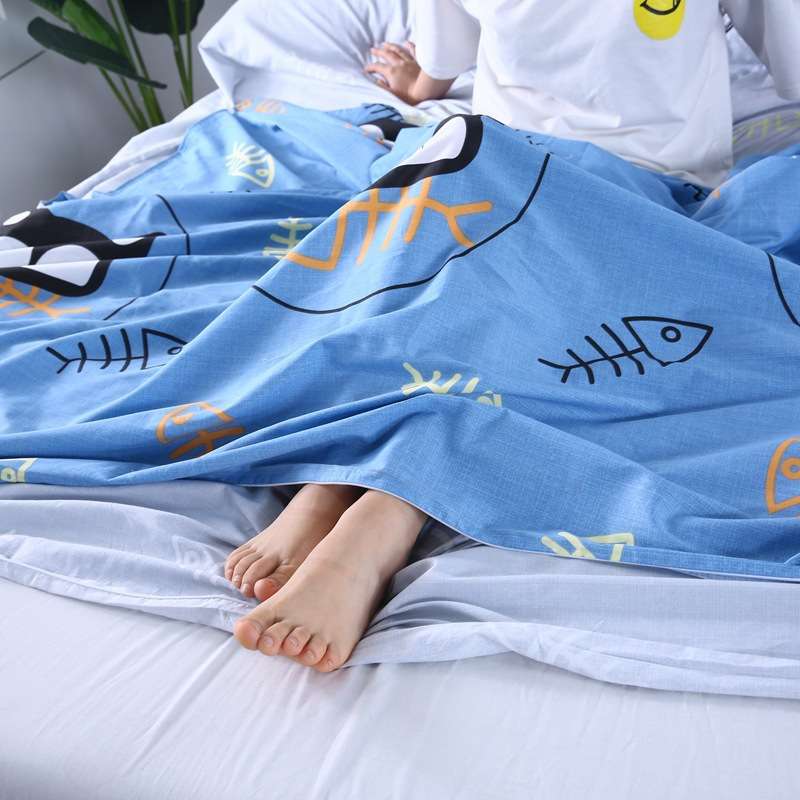 Khách sạn du lịch qua túi ngủ bẩn người lớn trong nhà khách sạn đôi chăn di động du lịch tấm người bông túi ngủ văn phòng travelgear