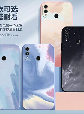 适用荣耀8X手机壳Honor 8xMax镜头全包JSNAL00a磨砂水彩画超薄高级防摔软壳高颜值保护套AREAL00创意新款外壳