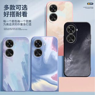 适用于华为nova11SE手机壳镜头全包BON 手机套 AL00磨砂水彩画超薄高级防摔软壳高颜值保护套硅胶男女创意新款