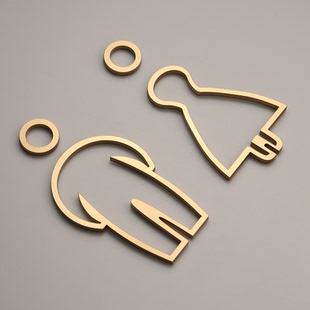 洗手间标识牌男女卫生间公共厕所门牌WC指引牌无障碍提示牌定制