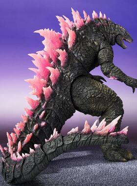 哥斯大战拉金手办刚玩具三头龙可动怪兽模型摆件红莲核能喷射恐龙