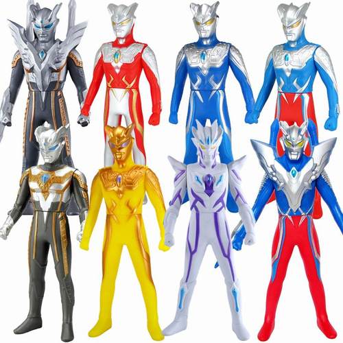 日冕光辉闪耀赛罗怪兽软胶男孩超人可动人偶模型儿童超人礼物