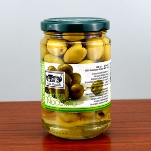 卡萨芮纳迪去核绿橄榄罐头300g意大利无核腌青水榄披萨马天尼调酒