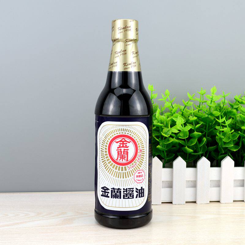 2瓶包邮台湾纯酿造金兰酱油590ml蘸食拌饭拌面生抽红烧卤肉饭酱油