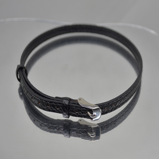 黑色皮质choker皮带扣项圈女短款极简锁骨链颈带颈链高级感项链