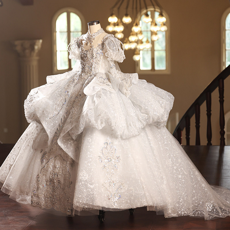 女童礼服儿童公主裙生日宴花童绝美轻奢小众高端演出服2025新款春