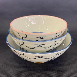 皇冠正品日本进口华火赏月兔4.5/5/5.5英寸碗米饭碗日式儿童卡通