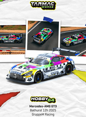 TW车模1:64 奔驰AMG GT3 12小时耐力赛合金车模仿真模型收藏摆件