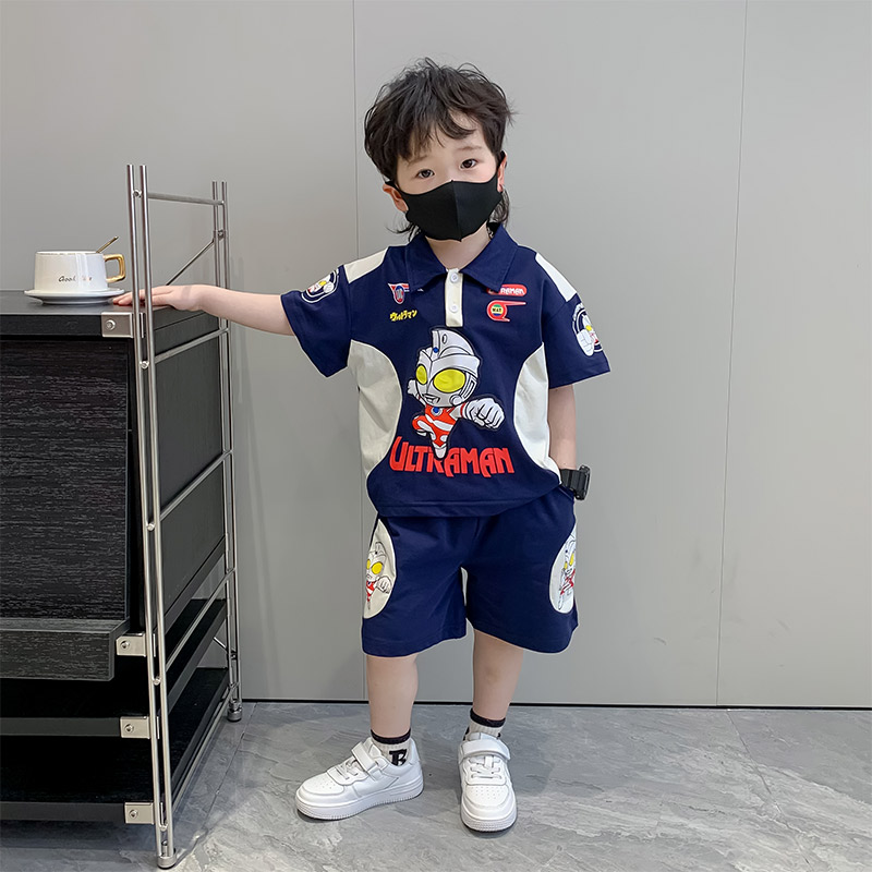 超级洋气！男童奥特曼两件套