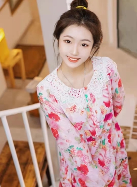 tanni 2022年春夏 正品 连衣裙 TL11DR102A-圆领夏季甜美长袖