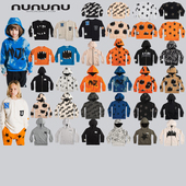 77MODE NUNUNUFW22秋季 新款 现货 儿童潮牌小众卫衣正品 不退