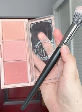 2022新款下午茶三色腮红盘女眼影晒红裸妆正品自然紫橘粉烤奶茶色