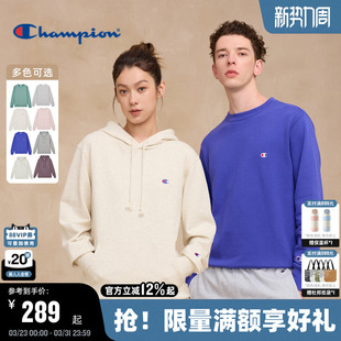 小c上衣女美式 刺绣经典 潮牌情侣 新款 Champion冠军卫衣男2026春季