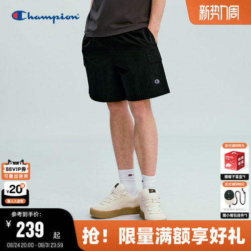 Champion抽绳短裤工装风潮牌