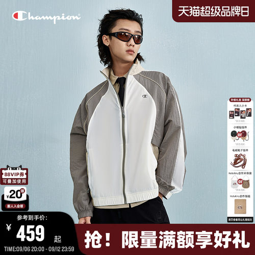 Champion冠军情侣撞色拼接夹克