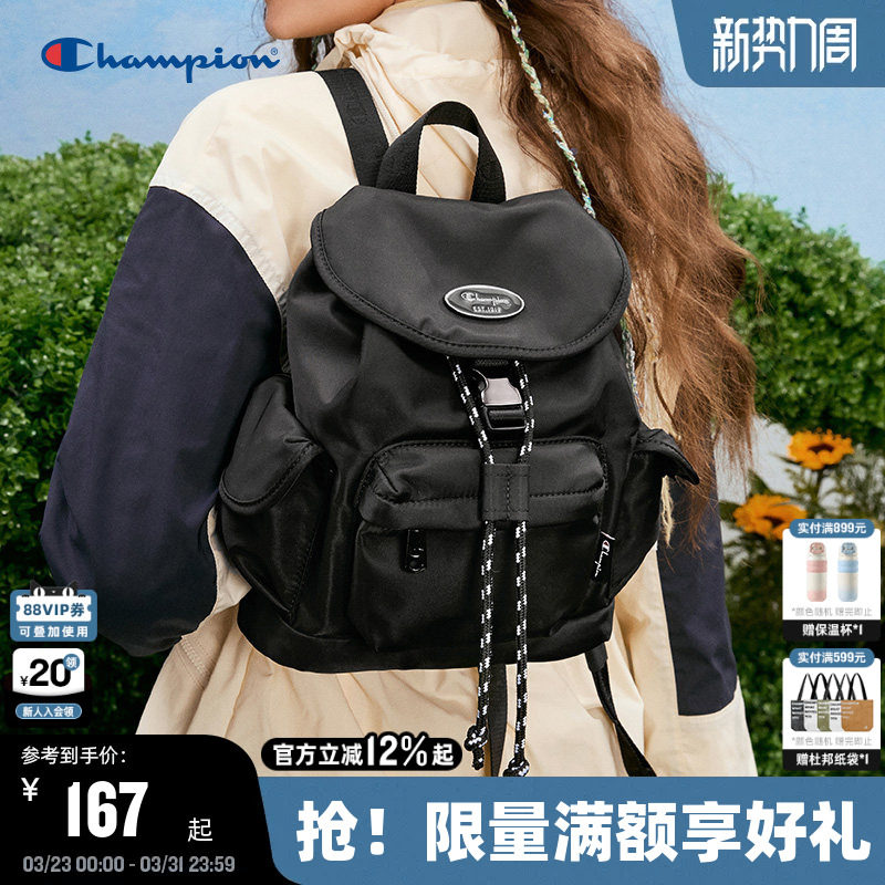 Champion冠军小型双肩包女时尚潮流Y2K背包休闲校园风设计感书包