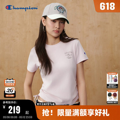 Champion趣味印花女款短袖T恤