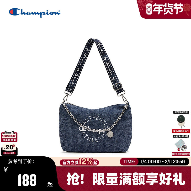 Champion冠军单肩包25秋冬新款幸运饼干包女款时尚潮流链条斜挎包