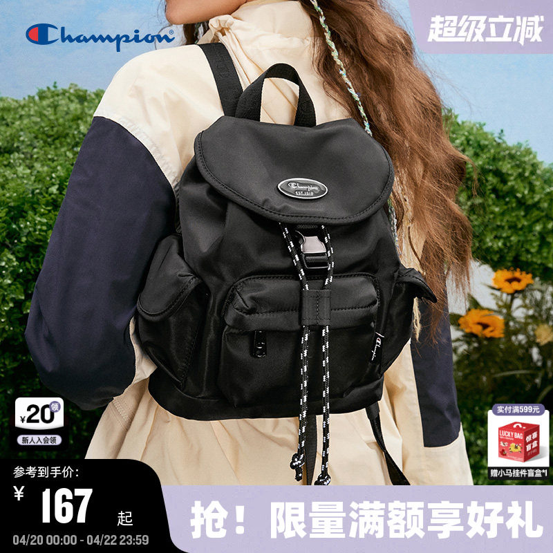 Champion冠军小型双肩包女时尚潮流Y2K背包休闲校园风设计感书包