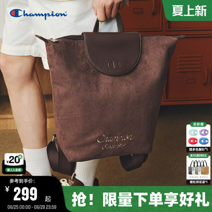 Champion冠军双肩包26夏季新款女休闲通勤大容量背包男商务电脑包