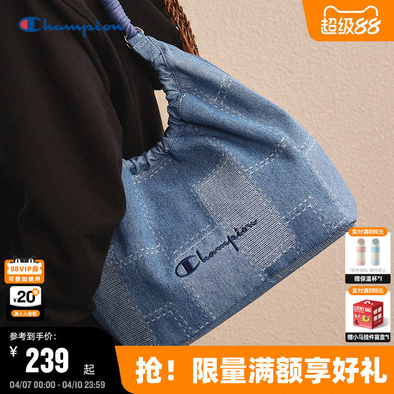 Champion冠军单肩包腋下包春季潮流休闲户外通勤托特包女时尚背包