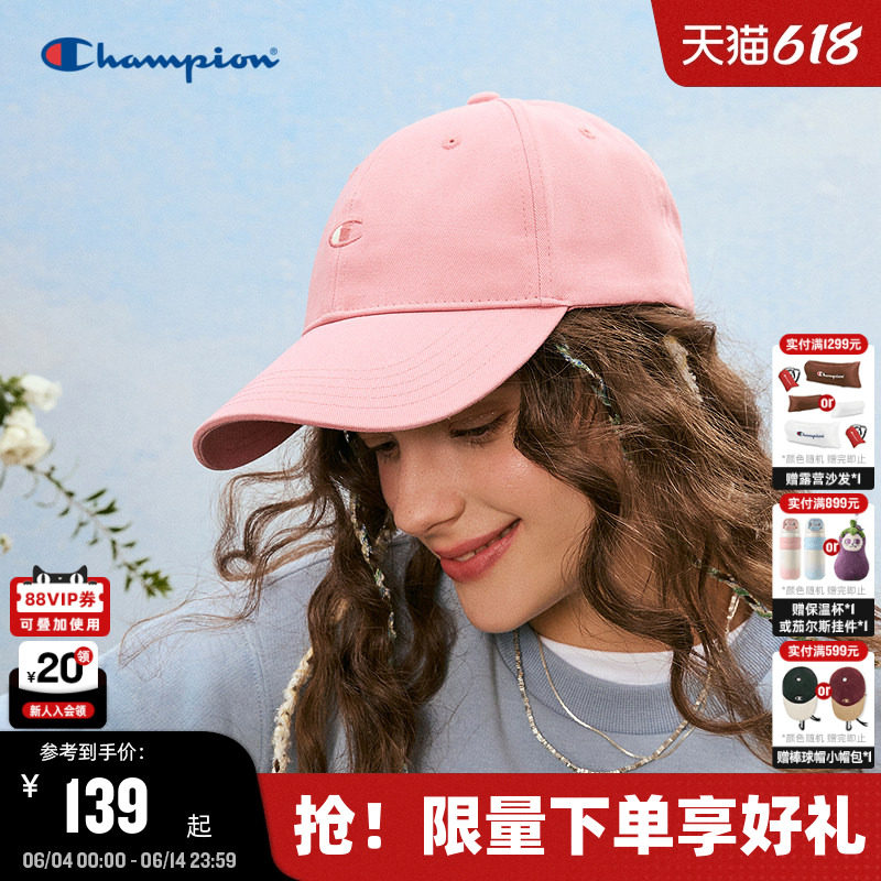 Champion冠军棒球帽春季男女情侣休闲鸭舌帽子潮流户外美式运动帽