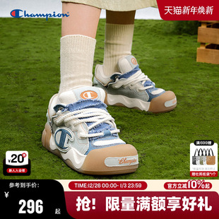 男女情侣休闲面包鞋 Champion冠军板鞋 膨膨大头鞋 新款 子潮流 25夏季