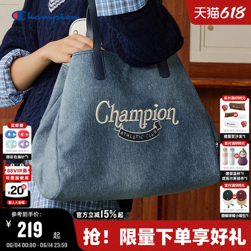 Champion冠军复古帆布托特包