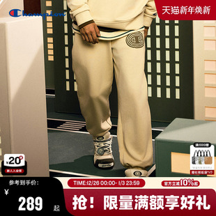 潮牌女束脚长裤 男春秋款 Champion冠军卫裤 运动风 泡泡玛特联名