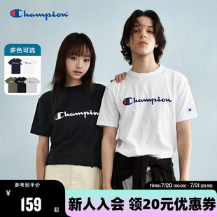 膠印logo圓領(lǐng)T恤女經(jīng)典 Champion冠軍短袖 新款 休閑款 男2025夏季 潮