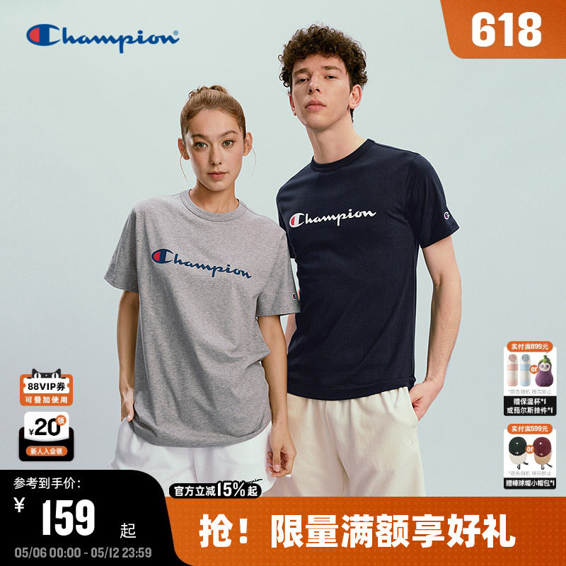 Champion冠军短袖男2026夏季新款经典款T恤印花logo潮休闲宽松女