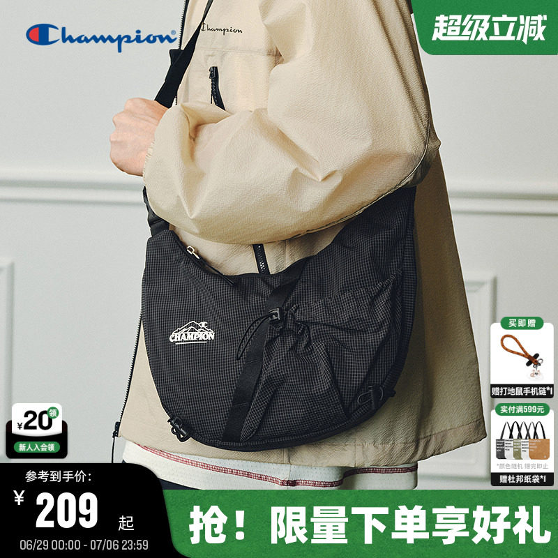 Champion冠军斜挎包26夏季新款女户外单肩包男轻量化潮流通勤胸包