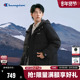 Champion冠军连帽羽绒服冬季 情侣保暖外套潮牌印花户外风面包服男
