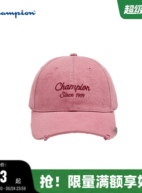 Champion冠军棒球帽2025秋冬季新款红色棒球帽复古男运动帽鸭舌帽